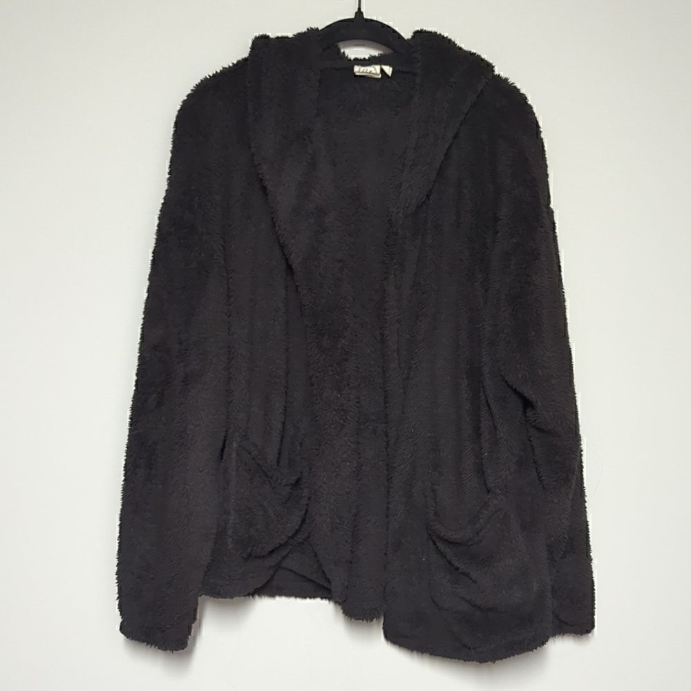 Grace & Emma Hooded Open Front Sherpa